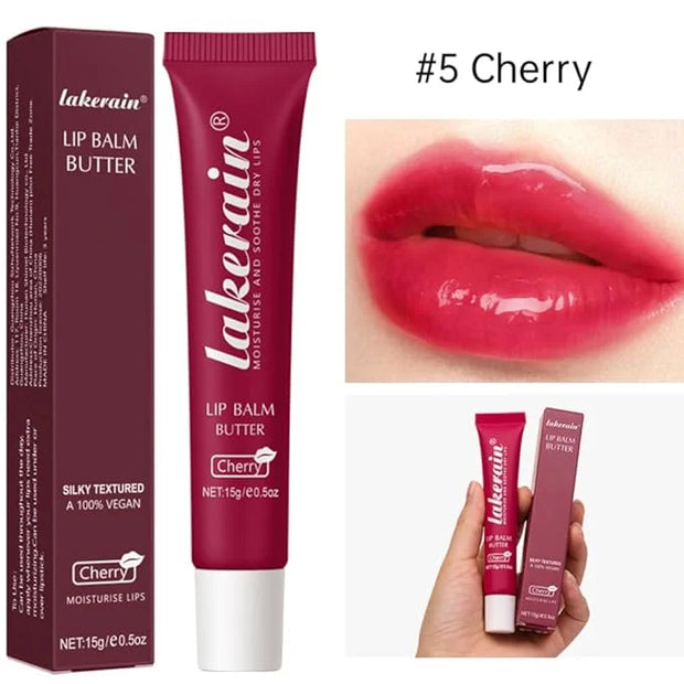 Tinted Lip Butter Balm - Tinted Moisture Gel Lip Gloss | Hydrating Glow Tinted Lip Care | Tinted Lip Stain (Cherry, 05) - ...