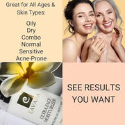 Organic Face Moisturizer Cream with Collagen Peptides and Hyaluronic Acid Anti Aging Moisturizing Face Lotion For Women An...