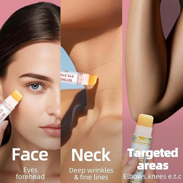 Hydrating Multi Balm Stick, All-in-One Hydrating Lip Balm Eye Cream Neck Cream Make Up Base, Reduce Wrinkle & Moisturizing...