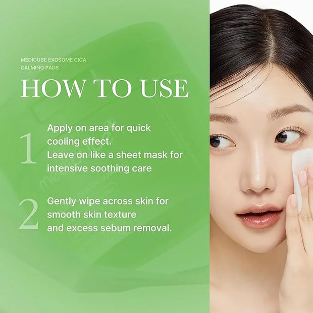medicube Exosome CICA Tea Tree Calming Toner Pads for Sensitive Skin with Centella Asiatica Help Reduce Redness & breakout...