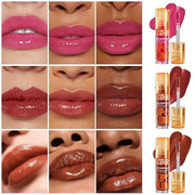 6 Colors Duck Lip Plumper Gloss,High Pigment Plumping Lip Gloss,Hydrating Lip Glow Oil, Lip Balm for women, Vegan Lip Make...