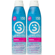 Surface TROPIX Sheer Touch Spray Sunscreen, Water Resistant, UVA/UVB Broad Spectrum, Fast Drying Protection, PABA Free - 6...