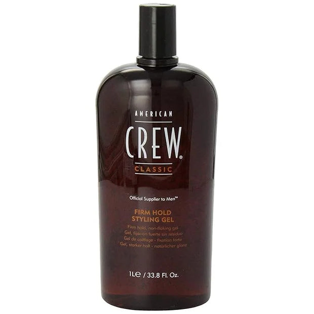 AMERICAN CREW Firm Hold Styling Gel, 33.8 Oz with Pump - Product Image