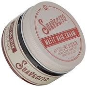 Suavecito Pomade Matte Hair Cream With DHT Blocker For Hair Regrowth - Low Shine Light Hold For Styling Thinning Hair To L...