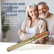 LED Red Light Therapy Eye Device, 3 Modes Red Light Eye Mask with Multi-Frequency Vibration + Red Light Therapy Massager S...