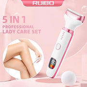 Electric Razors Shavers for Women, Bikini Trimmer 5 in 1 Electric Shaver Razor for Women Wet/Dry Face Razors for Face Nose...