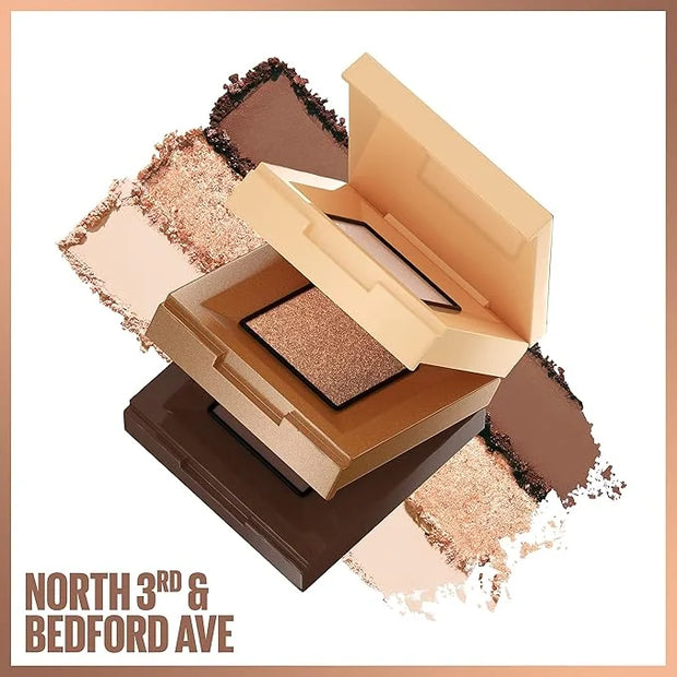 Maybelline New York Shadow Blocks Shadow Blocks Eyeshadow Palette, Stacked Eye Shadow Trio, North 3rd & Bedford Ave, 0.08 ...