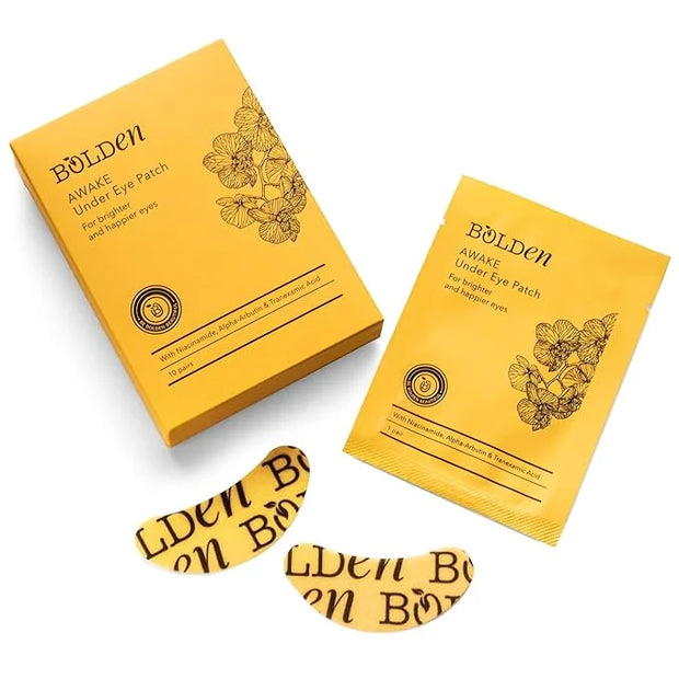 Bolden Awake Under Eye Patch | Eye Mask For Dark Circles, Puffiness & Discoloration | Brightening Eye Pads With Niacinamid...