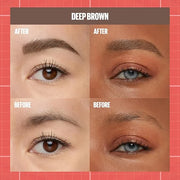 Maybelline Build-A-Brow 2-in-1 Brow Pen and Sealing Eyebrow Gel, Eyebrow Makeup for Real-Looking, Fuller Brows, Deep Brown...