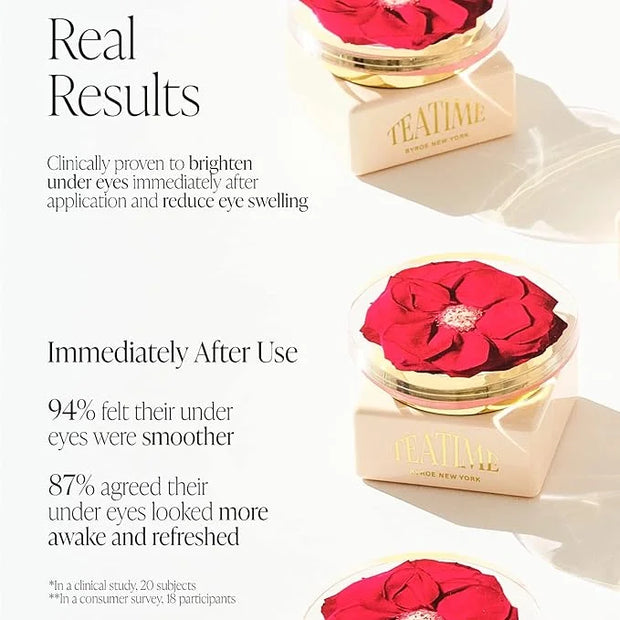 BYROE Rose Tea Eye Cream | Detoxifying Eye Treatment to Visibly Plump and Treat Dark Circles | Tighten and Fill Fine Lines...