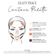ELLEN TRACY Contour Palette, Full Coverage, Highlight, Illuminate,