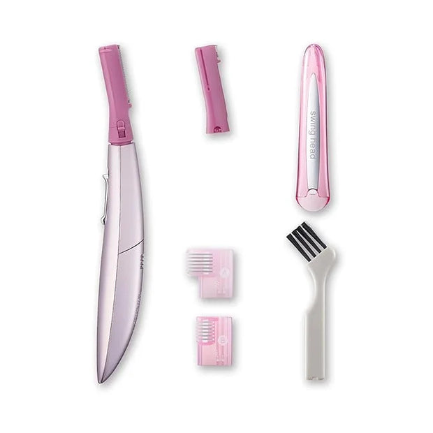 Panasonic Women’s Facial Hair Remover and Eyebrow Trimmer with Pivoting Head, Includes 2 Gentle Blades for Brow and Face a...