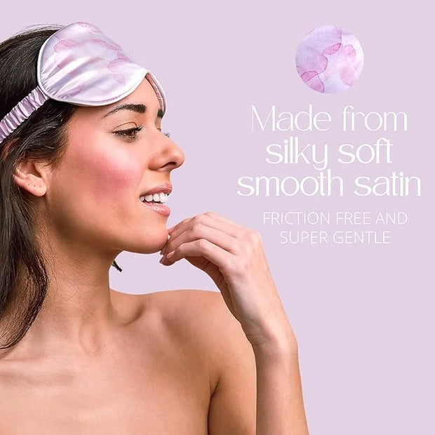 Grace & Company Silky Satin Eye Mask for Women - Premium Satin Silk Sleep Mask - Hydrating, Ultra Soft & Lightweight Vegan...