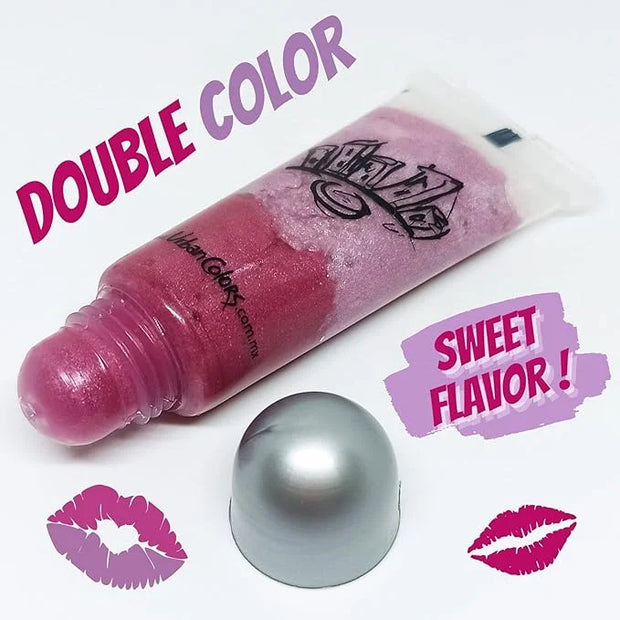 Urban Colors Sweet Lips Cute Squeezable Lip gloss a delicious sugar sweet flavored two colors moisturizing lip gloss for g...