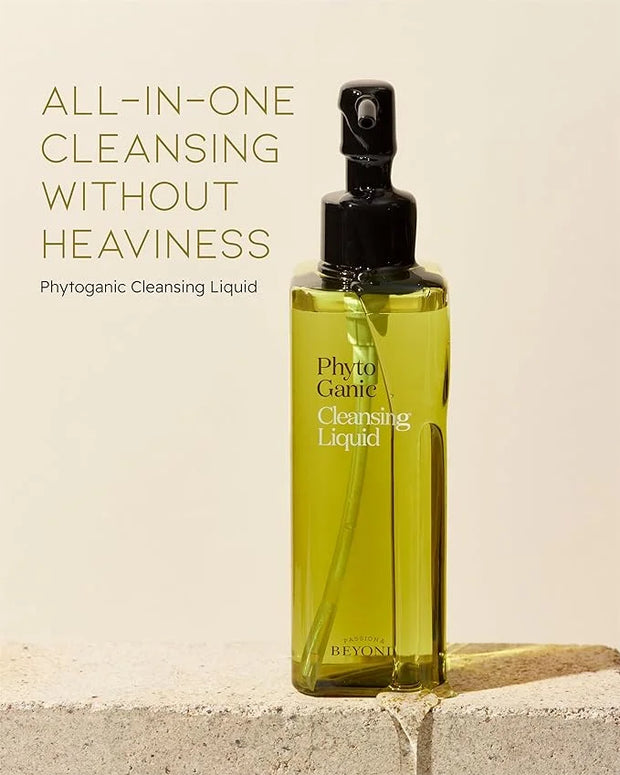 BEYOND Angel Aqua Moisture Skincare Set (11.2fl oz , 3-Piece Set) & Phytoganic (Cleansing Liquid, 6.8fl oz) - Vegan Formul...