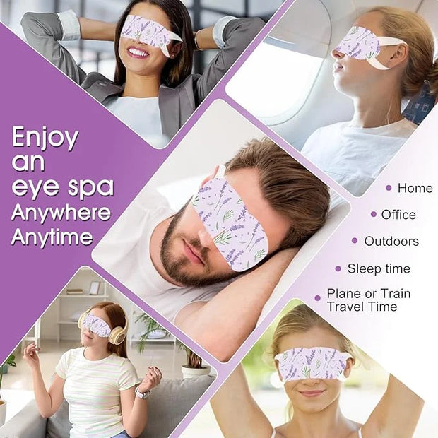 20 Pack Steam Eye Masks for Dry Eyes, Disposable Heated Eye Mask Self Heating Warm Compress for Eyes, Relief Eye Fatigue H...