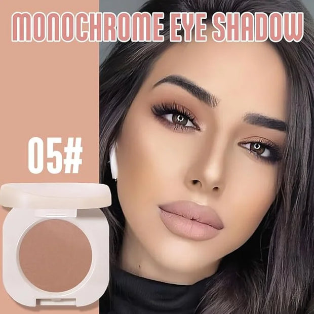 Pressed Single Matte Eyeshadow Palette, Brown eyeshadow For Old Women, Pigmented Waterproof Sombras Para Ojos, Single Pres...