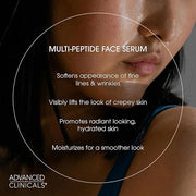 Advanced Clinicals Multi Peptides Serum For Face | Visible Anti Aging Hydrating Collagen Peptide Facial Serum With Vitamin...