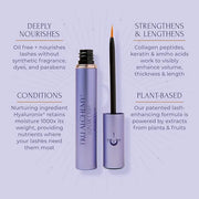 Tru Alchemy Lunar Lash + Eye Elixir | Lash Serum w/Keratin, Collagen, & Hyaluronic Acid + Cooling Dark Circle Treatment wi...