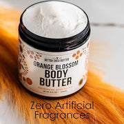 Deep Hydration ORANGE BLOSSOM Body Butter for Dry Skin | Natural Body Lotion for Women with Raw Shea Butter | No Synthetic...