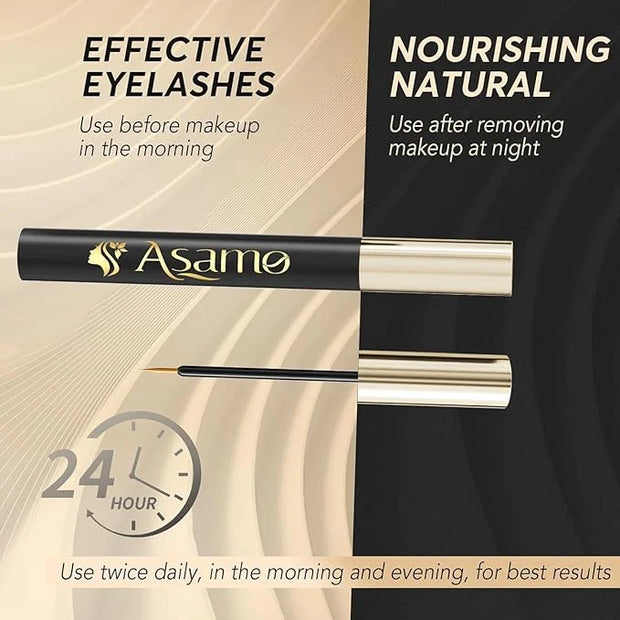 Natural Eyelash Growth Serum with 15 Plant Extracts, Lash Enhancement Formula - Product Image