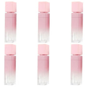 FZBNSRKO 6Pcs Gradient Pink Lip Gloss Tube Vial Empty Refillable Lipstick,Lip Gloss DIY Makeup Lipstick Tube Feminine Prod...
