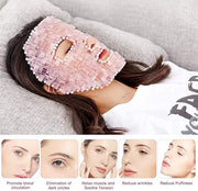 ideayard Rose Quartz Mask｜100% All Natural Jade Face Mask｜Diminish Puffiness｜Soothe Eye Fatigue｜Dark Circles Face Caring -...