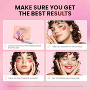 Under Eye Patches (36 Pairs) - New Tri-color Glitter Eye Gel Pads for Dark Circles Puffy Eyes,Under eye Bags,Wrinkles|Natu...