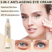 Mineral Eye Cream for Sunscreen, 3-in-1 Anti-Aging Eye Cream,Filter Phone Blue Light for Dark Circle and Fine Lines,15ML(#...