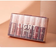 6PCS Lip Oil Light Lipgloss Set, Moisturizing Hydrating Lip Glow Oil Lip Gloss Kit High Shine Lip Plumping Glass Finish Li...