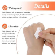 100 PCS Under Eye Pads for Lash Extensions, Foam Eye Pads Lash Extensions Sticky Lash Pads Lint Free Lash Lift Pads Eyelas...