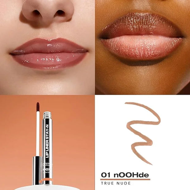 Sacheu Lip Liner Stay-N Peel Off Lip Stain — Long Lasting Matte Lip Tattoo Transfer Proof Lipstain Infused with Hyaluronic...