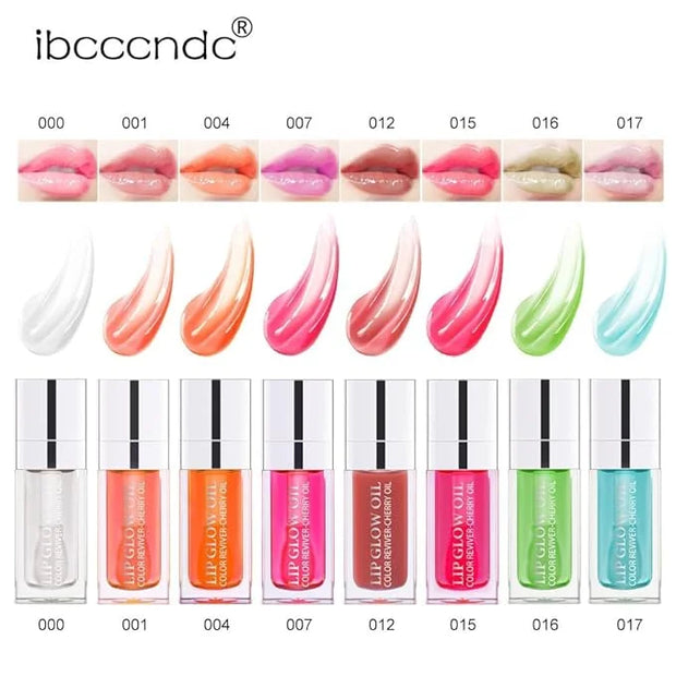 Hydrating Lip Glow Oil, Moisturizing Lip Glow Oil, Nourishing Glossy Transparent Lip Oil, Plumping Lip Oil, Lip Balm, Non-...
