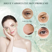 Under Eye Patches for Puffy Eyes and Dark Circles – 60 PCS Aloe Vera Under Eye Mask with Pure Natural Extracts to Combat P...