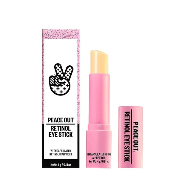 PEACE OUT Skincare Retinol Eye Stick, Daily Retinol Anti-Aging Under Eye Serum Balm, Helps Reduce Fine Lines and Dark Circ...