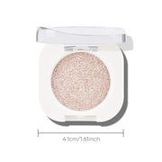 KYDA Single Glitter Eyeshadow, Pale Champagne Sheer Glow Eyeshadow, Ultra-fine Lightweight Powder, Multiuse Blendable Form...