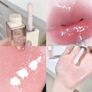 4Pcs Hydrating Lip Glow Oil, Moisturizing Lip Oil Transparent Plumping Lip Gloss Long Lasting Nourishing Non-sticky, Lip O...