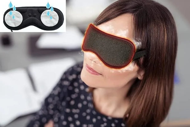 Heated Eye Mask, USB Eye Mask for Dry Eyes with Temperatur 105°F 115°F 125°F, far Infrared Therapy - Product Image