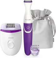 Philips Satinelle Essential Corded Compact epilator Incl. Bikini Trimmer, Brp505/00, 1 Count - Product Image