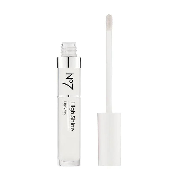 No7 High Shine Lip Gloss - Translucent - Moisturizing, High-Shine Lip Gloss with Jojoba Oil for Lips - Hydrating, Longwear...