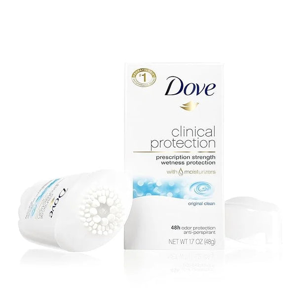 Dove Clinical Protection Antiperspirant Deodorant, Original Clean, 1.7 Ounce - Product Image