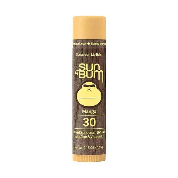 Sun Bum SPF 30 Sunscreen Mango Lip Balm - Moisturizing Aloe Vera and Vitamin E - Vegan and Cruelty Free - Broad Spectrum U...