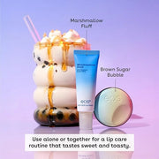 eos Flavor Lab Secret Menu Gift Set - Brown Sugar Boba Lip Scrub & 24H Moisture Super Balm, Limited-Edition Lip Treatment,...