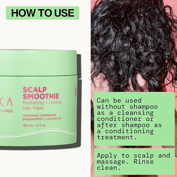 Pacifica Scalp Smoothie Hydrating Scalp Treatment & Leave-On Hair Mask, Cooling Relief for Dry, Flaky, Itchy Scalp & Thinn...