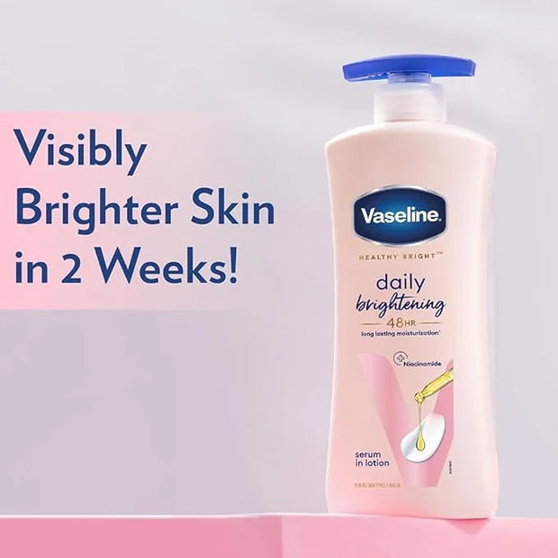 Vaseline Healthy Daily Lotion | With Vitamin b3 Triple Sunscreens | Body Lotion | 400ml (13.52 Fl Oz) - Product Image