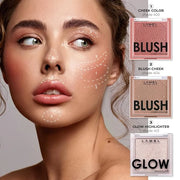 Blush Cheek Taupe Color Mini - Natural, Lightweight, Smooth, Blendable Powder - Shading & Contouring - 4 Universal Shades ...