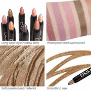 Kaely 8Pcs Cream Eye Shadow Brightener Sticks Set for Eyes,Shimmer Matte Pencil Eyeshadow Applicator Stick Palette,Hallowe...