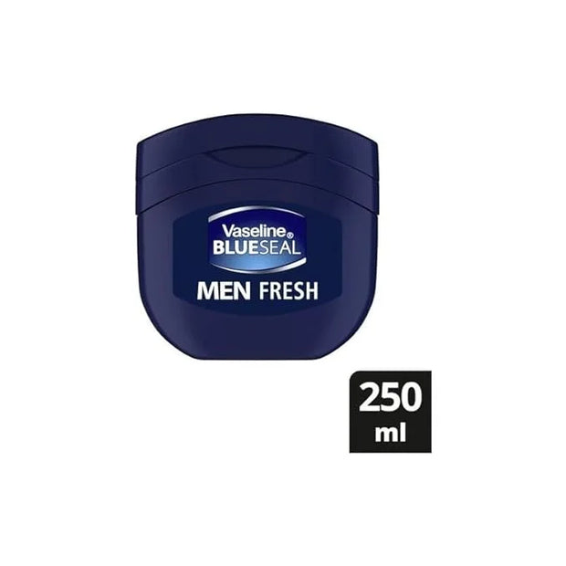 Vaseline Men's Fresh Blue Seal Petroleum Jelly, 250ml - Paraben-Free Dry Skin Whole Body Moisturizer - Product Image