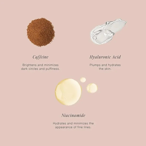 Jouer Luminize Dark Circle Correcting & Smoothing Eye Patches, Caffeine Eye Patch for Dark Circles and Puffiness, Under Ey...