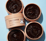 TONYMOLY I'm Coffee Gel To Cream Smoothing Scrub Mask, Gentle Exfoliation, Smooths for Softer Skin, 100 ml - Product Image
